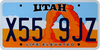 UT license plate X559JZ