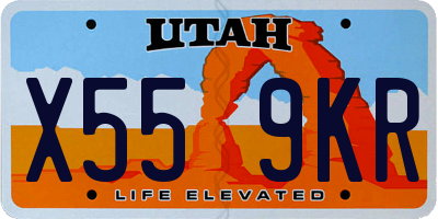 UT license plate X559KR