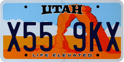 UT license plate X559KX