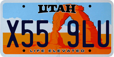 UT license plate X559LU