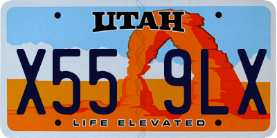 UT license plate X559LX