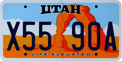 UT license plate X559OA