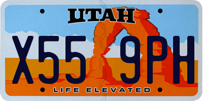 UT license plate X559PH