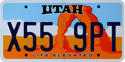 UT license plate X559PT