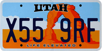 UT license plate X559RF
