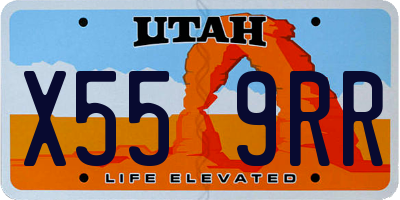 UT license plate X559RR