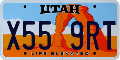 UT license plate X559RT