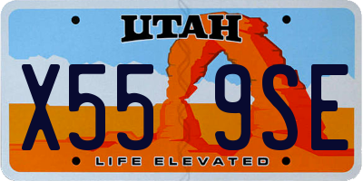 UT license plate X559SE