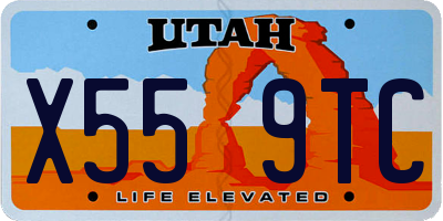 UT license plate X559TC