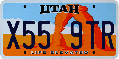 UT license plate X559TR