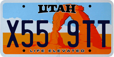 UT license plate X559TT
