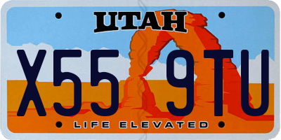 UT license plate X559TU