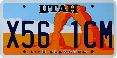 UT license plate X561CM