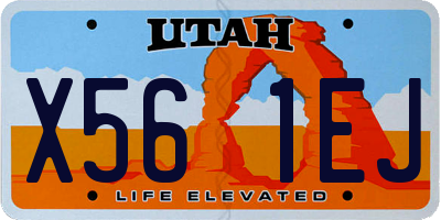 UT license plate X561EJ