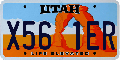 UT license plate X561ER