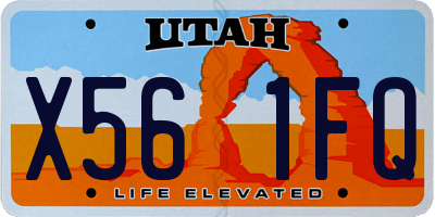 UT license plate X561FQ