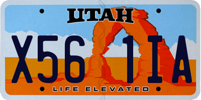 UT license plate X561IA