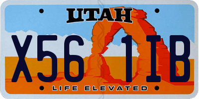 UT license plate X561IB