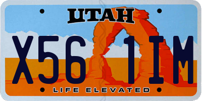 UT license plate X561IM
