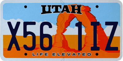 UT license plate X561IZ