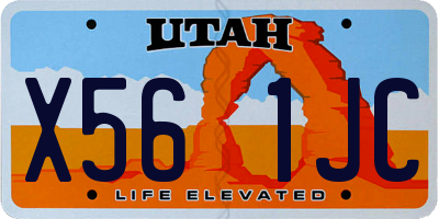 UT license plate X561JC
