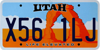 UT license plate X561LJ