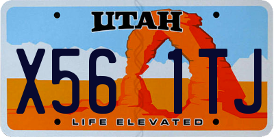 UT license plate X561TJ
