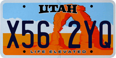 UT license plate X562YQ