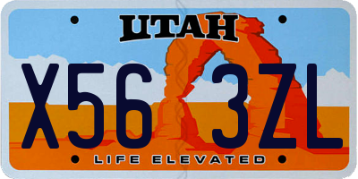 UT license plate X563ZL