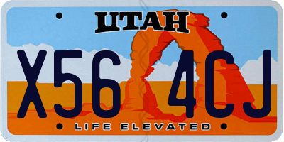 UT license plate X564CJ