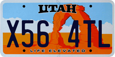 UT license plate X564TL