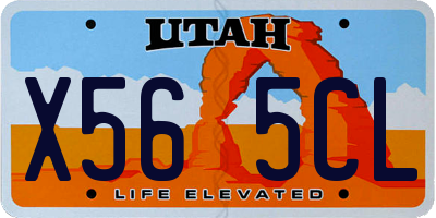 UT license plate X565CL