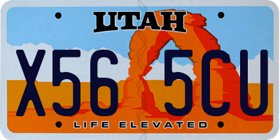 UT license plate X565CU