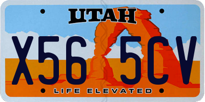UT license plate X565CV