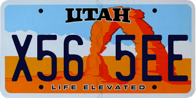 UT license plate X565EE