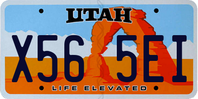 UT license plate X565EI
