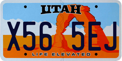 UT license plate X565EJ