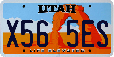 UT license plate X565ES
