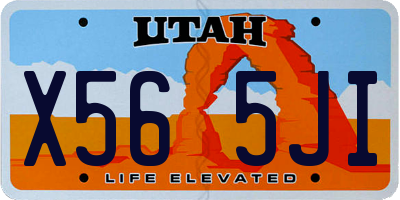 UT license plate X565JI
