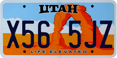 UT license plate X565JZ