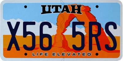UT license plate X565RS