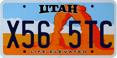 UT license plate X565TC