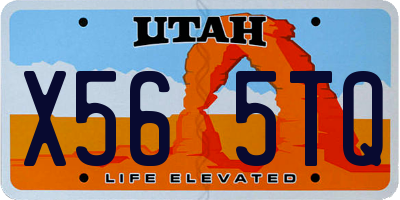 UT license plate X565TQ