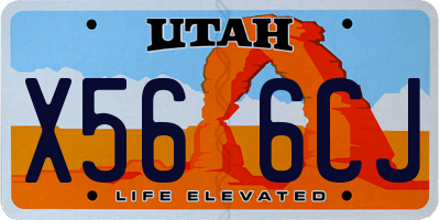 UT license plate X566CJ