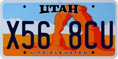 UT license plate X568CU
