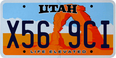 UT license plate X569CI