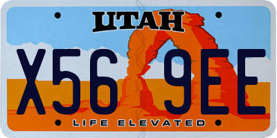 UT license plate X569EE