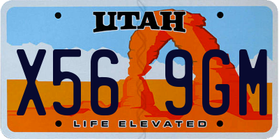 UT license plate X569GM