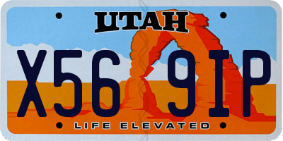 UT license plate X569IP