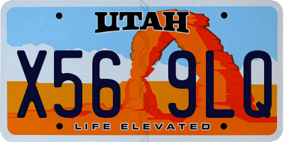 UT license plate X569LQ